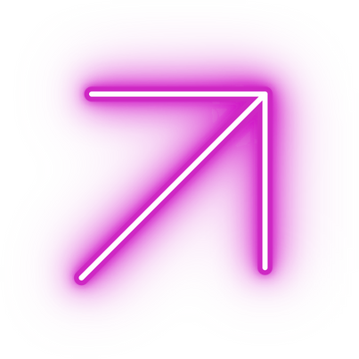 Neon pink arrow icon